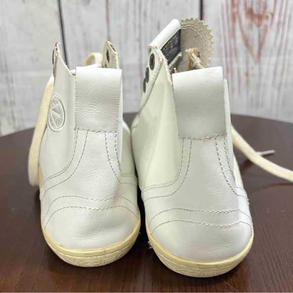 ENERGIE mens leather sneakers in size 11 white cream high tops Never Worn - Picture 4 of 11